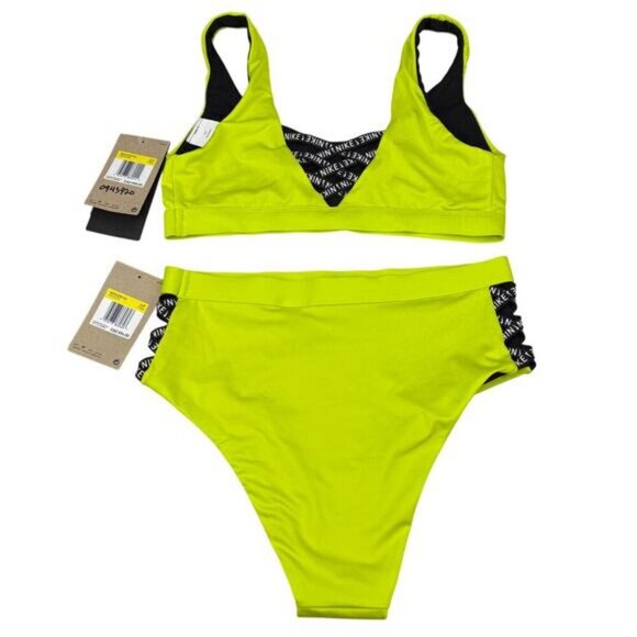 NWT NIKE Swim Women's SET Bikini And High Waisted Cheeky Bottom Size Small - Picture 3 of 8